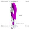 Vibrador de punto G con estimulador de clitoris